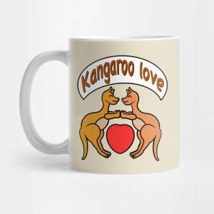 Cute kangaroo love Mug